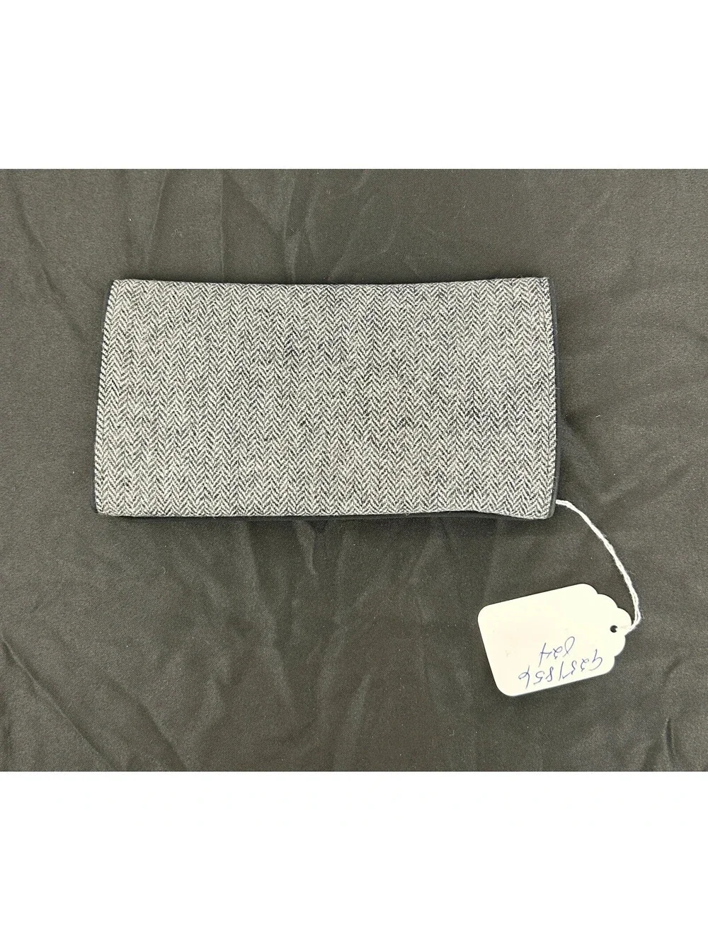 VTG Polo Ralph Lauren Herringbone Twill Travel Wallet Organizer Black Gray